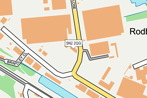 SN2 2QG map - OS OpenMap – Local (Ordnance Survey)