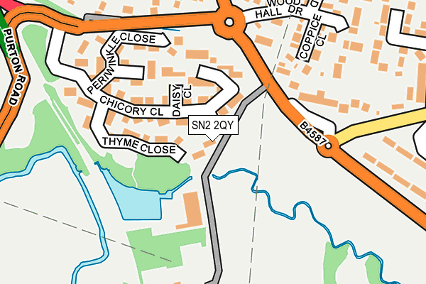 SN2 2QY map - OS OpenMap – Local (Ordnance Survey)
