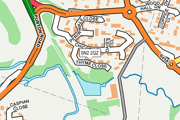 SN2 2QZ map - OS OpenMap – Local (Ordnance Survey)