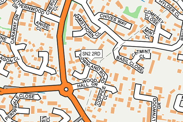 SN2 2RD map - OS OpenMap – Local (Ordnance Survey)