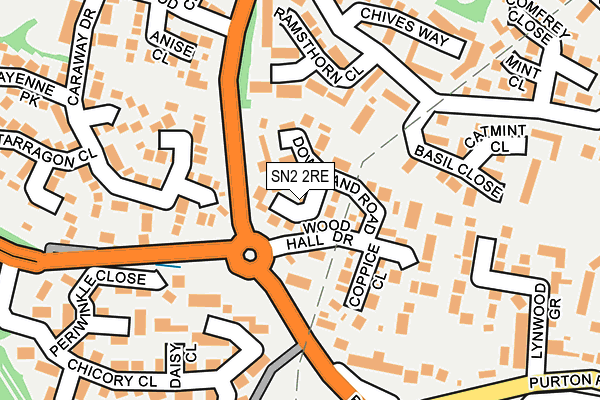 SN2 2RE map - OS OpenMap – Local (Ordnance Survey)