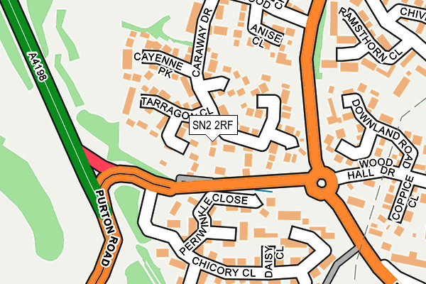 SN2 2RF map - OS OpenMap – Local (Ordnance Survey)