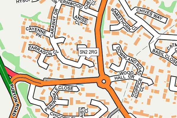 SN2 2RG map - OS OpenMap – Local (Ordnance Survey)