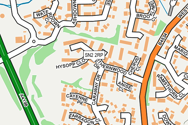 SN2 2RP map - OS OpenMap – Local (Ordnance Survey)