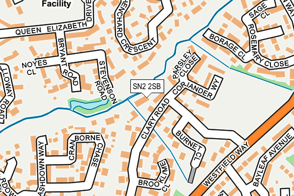 SN2 2SB map - OS OpenMap – Local (Ordnance Survey)