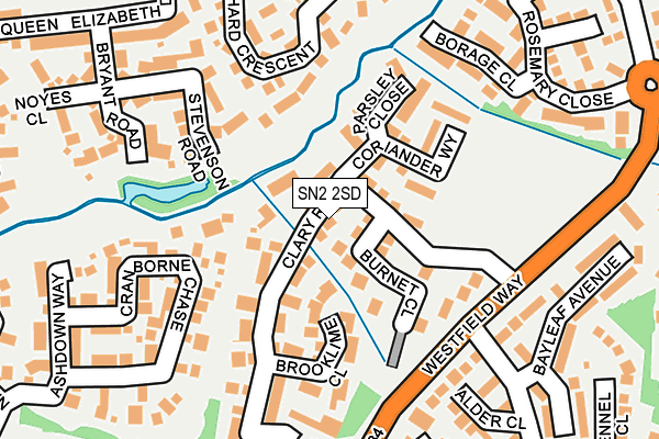 SN2 2SD map - OS OpenMap – Local (Ordnance Survey)