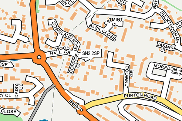 SN2 2SP map - OS OpenMap – Local (Ordnance Survey)