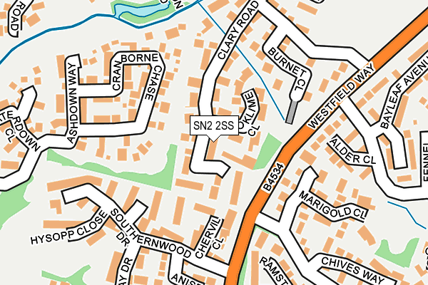 SN2 2SS map - OS OpenMap – Local (Ordnance Survey)