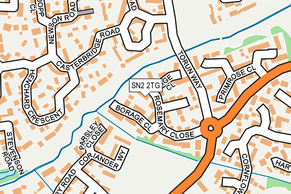 SN2 2TG map - OS OpenMap – Local (Ordnance Survey)