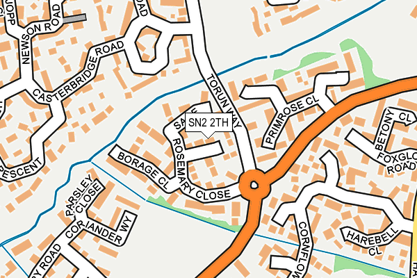 SN2 2TH map - OS OpenMap – Local (Ordnance Survey)