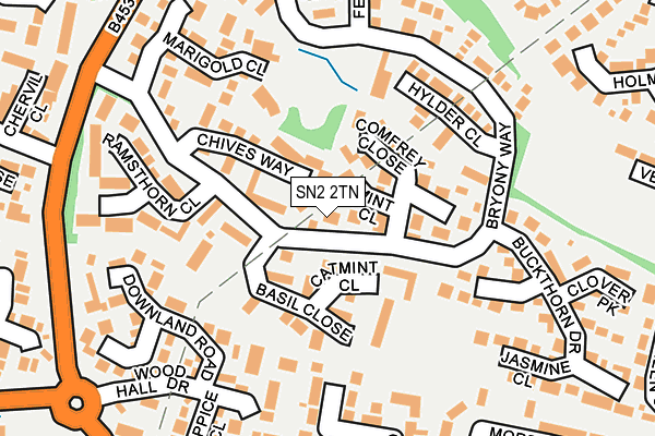 SN2 2TN map - OS OpenMap – Local (Ordnance Survey)