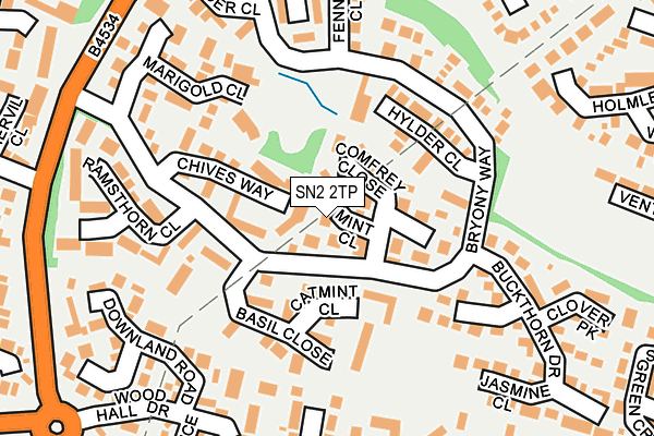 SN2 2TP map - OS OpenMap – Local (Ordnance Survey)