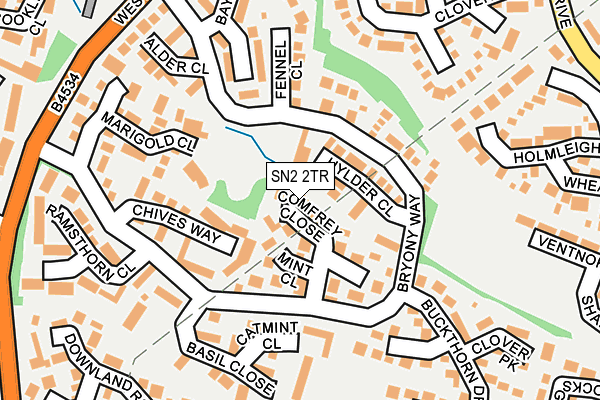 SN2 2TR map - OS OpenMap – Local (Ordnance Survey)