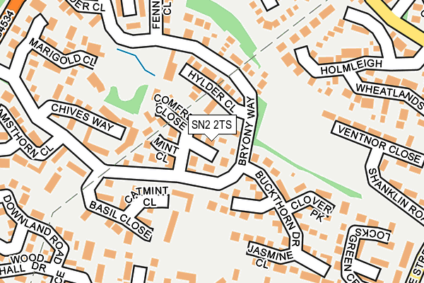 SN2 2TS map - OS OpenMap – Local (Ordnance Survey)