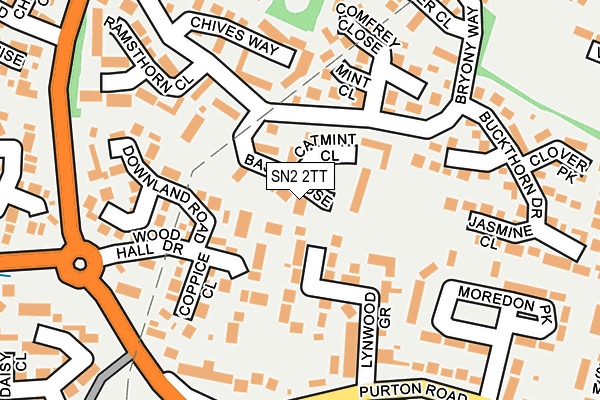 SN2 2TT map - OS OpenMap – Local (Ordnance Survey)