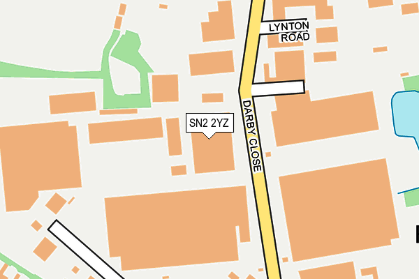 SN2 2YZ map - OS OpenMap – Local (Ordnance Survey)