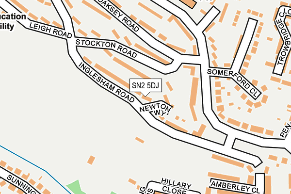 SN2 5DJ map - OS OpenMap – Local (Ordnance Survey)