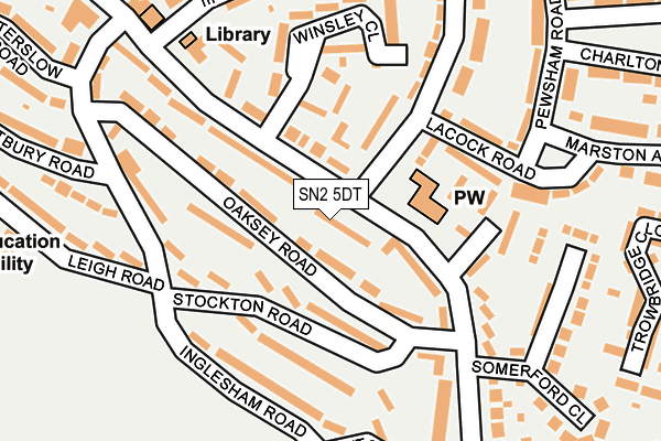 SN2 5DT map - OS OpenMap – Local (Ordnance Survey)