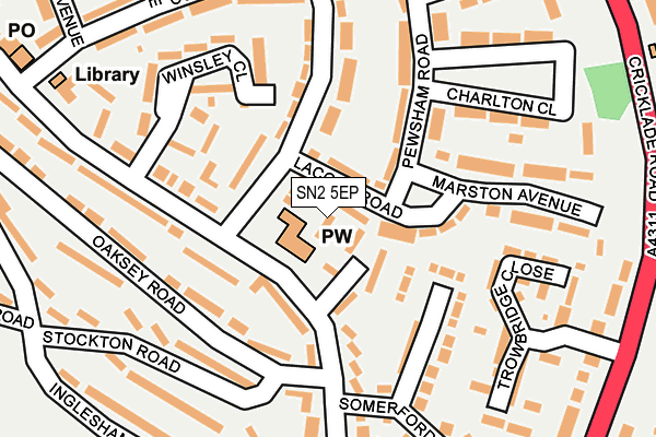 SN2 5EP map - OS OpenMap – Local (Ordnance Survey)