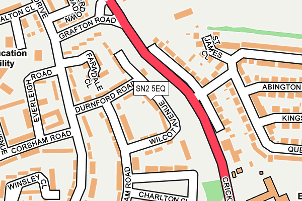SN2 5EQ map - OS OpenMap – Local (Ordnance Survey)