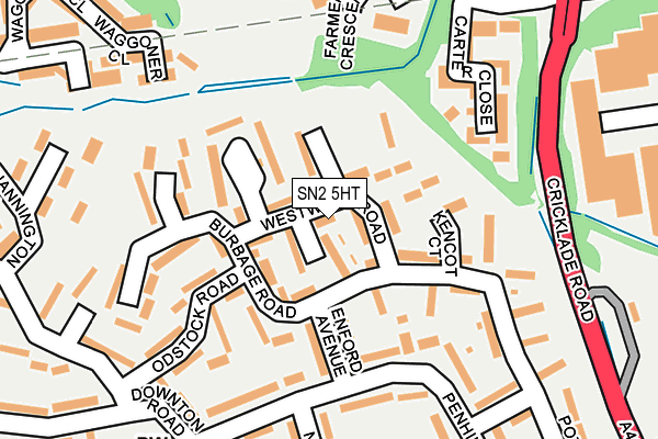 SN2 5HT map - OS OpenMap – Local (Ordnance Survey)