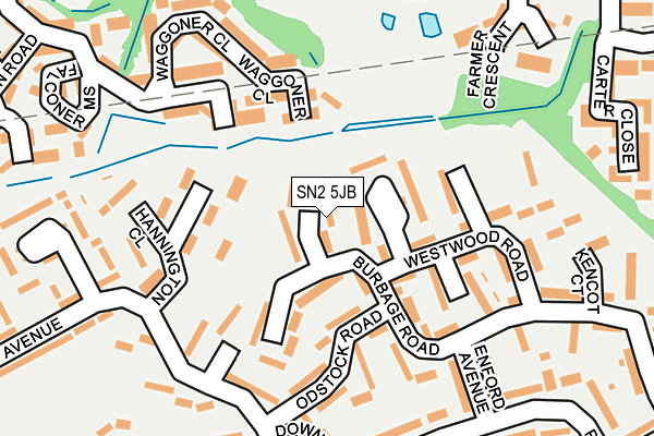 SN2 5JB map - OS OpenMap – Local (Ordnance Survey)