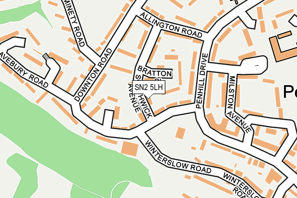 SN2 5LH map - OS OpenMap – Local (Ordnance Survey)