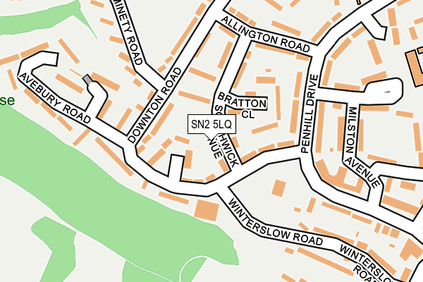 SN2 5LQ map - OS OpenMap – Local (Ordnance Survey)