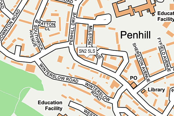 SN2 5LS map - OS OpenMap – Local (Ordnance Survey)