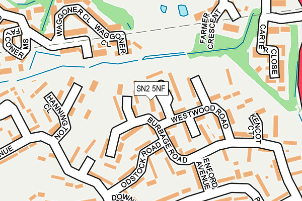 SN2 5NF map - OS OpenMap – Local (Ordnance Survey)