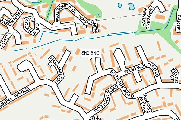 SN2 5NG map - OS OpenMap – Local (Ordnance Survey)