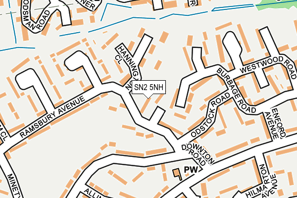 SN2 5NH map - OS OpenMap – Local (Ordnance Survey)