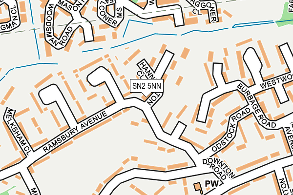 SN2 5NN map - OS OpenMap – Local (Ordnance Survey)