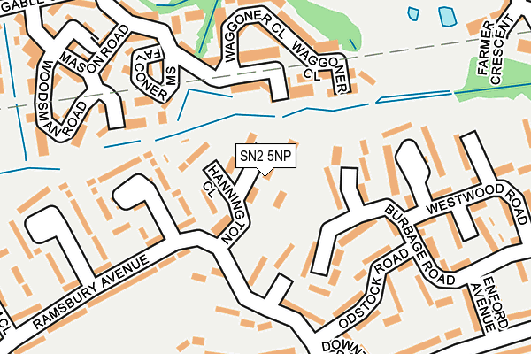 SN2 5NP map - OS OpenMap – Local (Ordnance Survey)