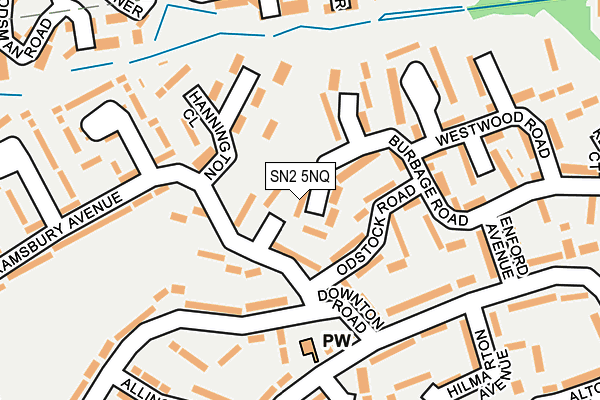 SN2 5NQ map - OS OpenMap – Local (Ordnance Survey)