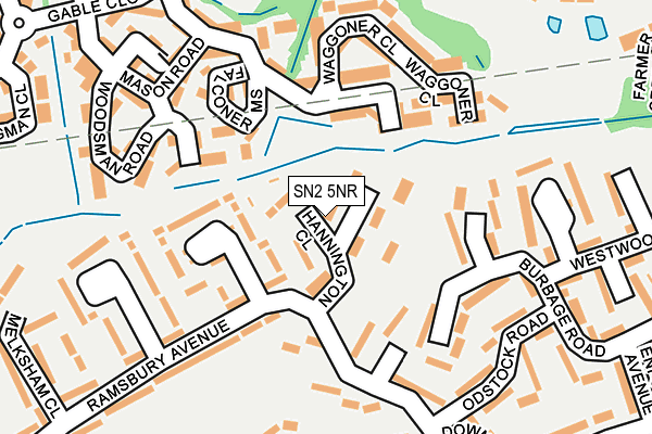 SN2 5NR map - OS OpenMap – Local (Ordnance Survey)