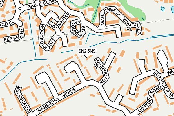 SN2 5NS map - OS OpenMap – Local (Ordnance Survey)
