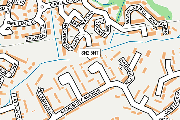 SN2 5NT map - OS OpenMap – Local (Ordnance Survey)