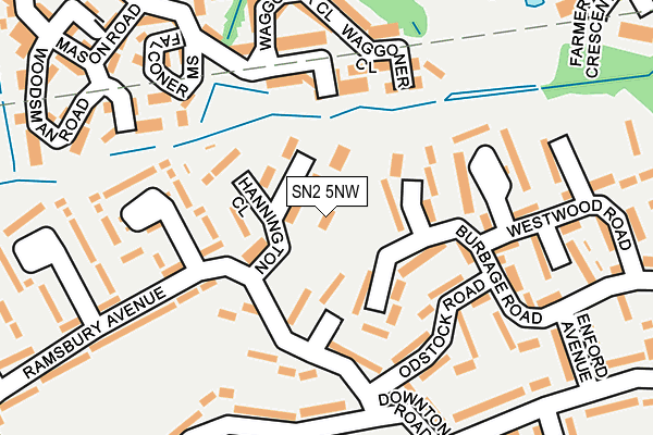 SN2 5NW map - OS OpenMap – Local (Ordnance Survey)