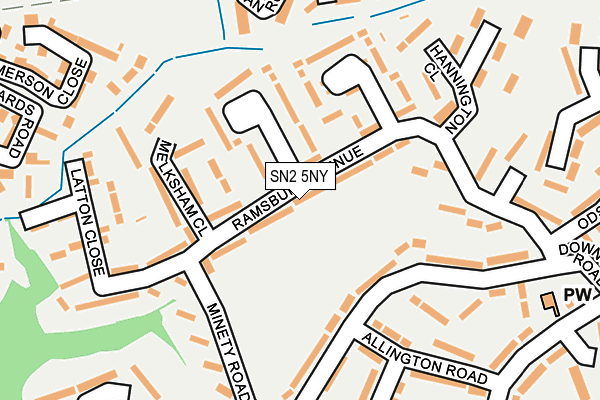 SN2 5NY map - OS OpenMap – Local (Ordnance Survey)