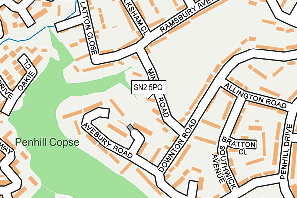 SN2 5PQ map - OS OpenMap – Local (Ordnance Survey)