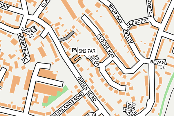 SN2 7AR map - OS OpenMap – Local (Ordnance Survey)