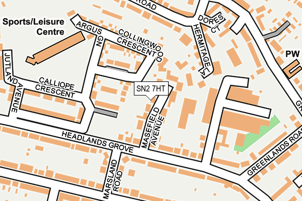 SN2 7HT map - OS OpenMap – Local (Ordnance Survey)