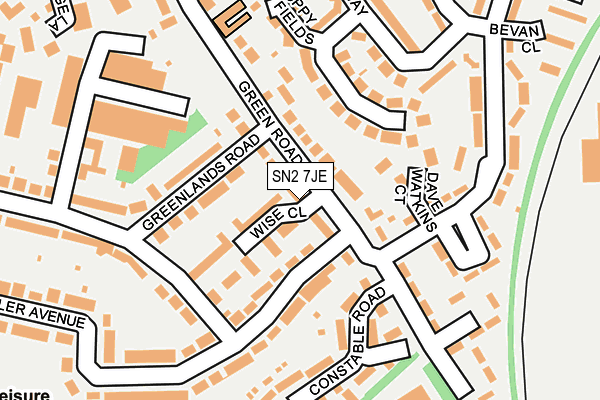 SN2 7JE map - OS OpenMap – Local (Ordnance Survey)