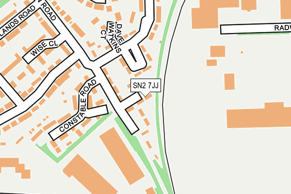 SN2 7JJ map - OS OpenMap – Local (Ordnance Survey)