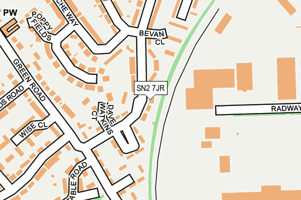 SN2 7JR map - OS OpenMap – Local (Ordnance Survey)