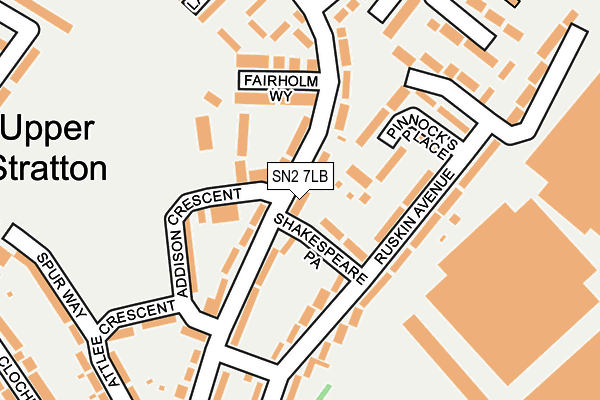 SN2 7LB map - OS OpenMap – Local (Ordnance Survey)