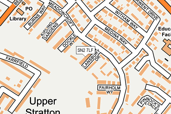 SN2 7LF map - OS OpenMap – Local (Ordnance Survey)