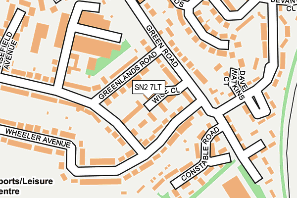 SN2 7LT map - OS OpenMap – Local (Ordnance Survey)