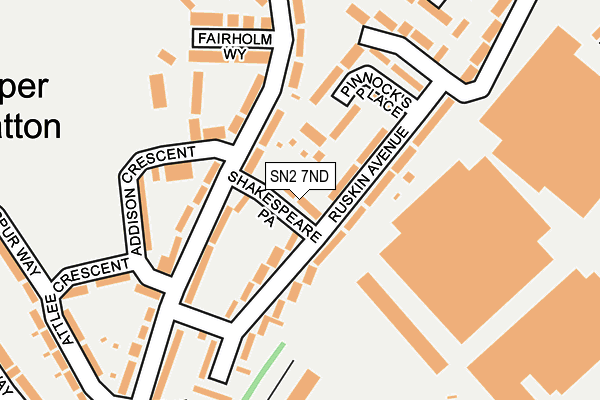 SN2 7ND map - OS OpenMap – Local (Ordnance Survey)